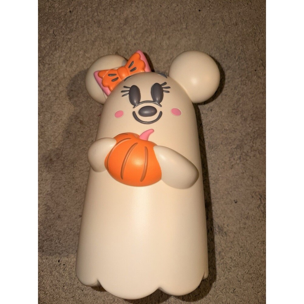 2025 Disney Parks Halloween Minnie Mouse Ghost Light-Up Molded Figurine New
